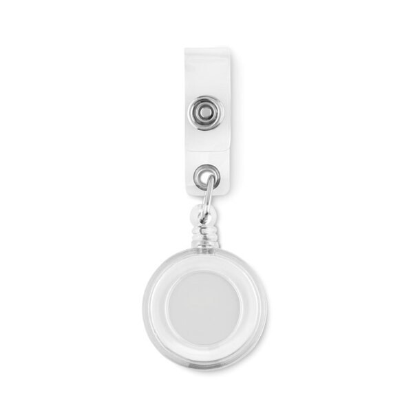 LADES Compact Metallic Clip Badge Holder - GiftRetail IT2386