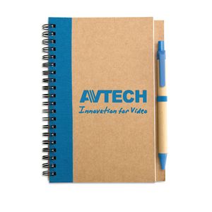 SONORA PLUS Bloc-notes recyclé et stylo