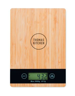 PRECISE Balance de cuisine bambou ABS