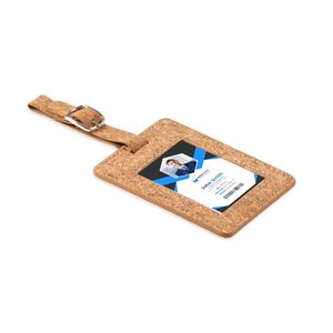 COCO Eco-Friendly Cork Luggage Tag with Info Card