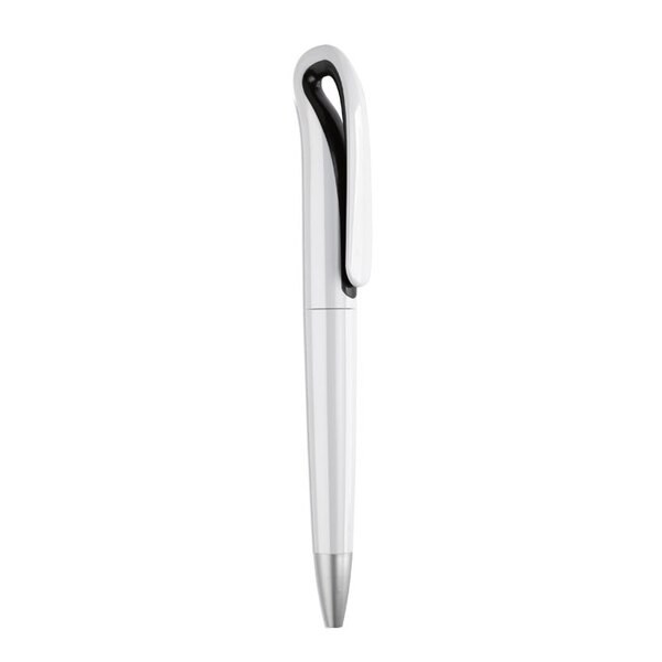 WHITESWAN Stylo à bille Twist en ABS - GiftRetail MO7793