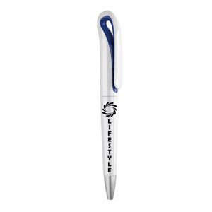 WHITESWAN Stylo à bille Twist en ABS - GiftRetail MO7793