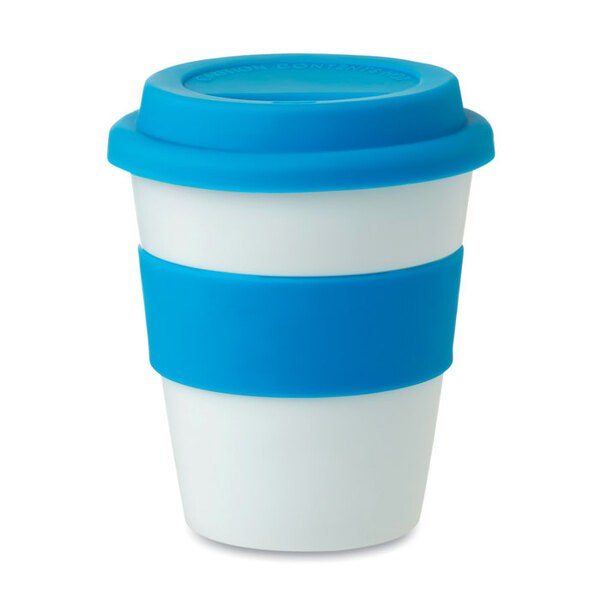 ASTORIA Gobelet PP, couvercle silicone - GiftRetail MO8078
