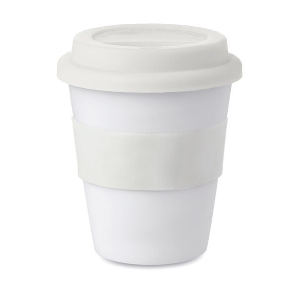 ASTORIA Gobelet PP, couvercle silicone - GiftRetail MO8078
