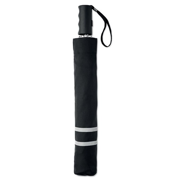 NEON Reflective Trim 21 Inch Auto Open Folding Umbrella - GiftRetail MO8584