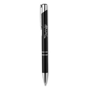 BERN Elegant Aluminium Push Button Pen with Blue Ink