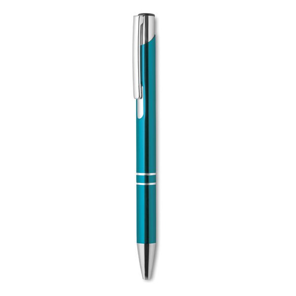 BERN Elegant Aluminium Push Button Pen with Blue Ink - GiftRetail MO8893
