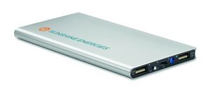 SOLAR POWERFLAT High-Capacity Solar Power Bank with Dual USB Outputs