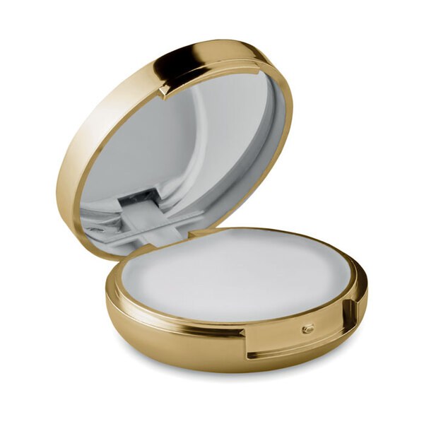 DUO MIRROR Metallic Finish Lip Balm with Mirror Lid SPF10 - GiftRetail MO9374