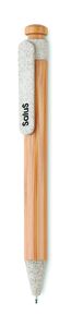 TOYAMA Stylo bambou /paille blé et PP - GiftRetail MO9481