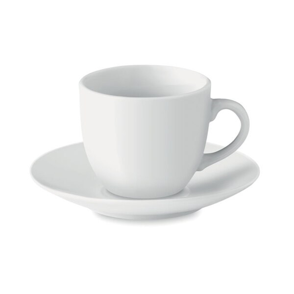 ESPRESSO Espresso cup and saucer 80 ml - GiftRetail MO9634