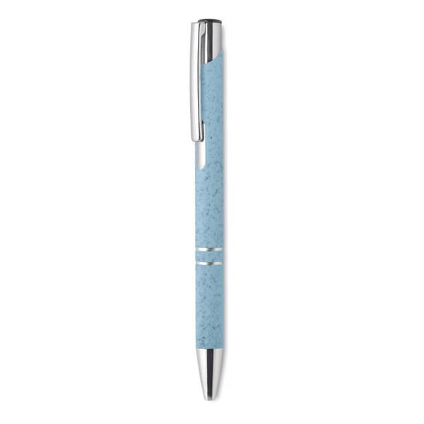 BERN PECAS Stylo poussoir blé paille ABS - GiftRetail MO9762