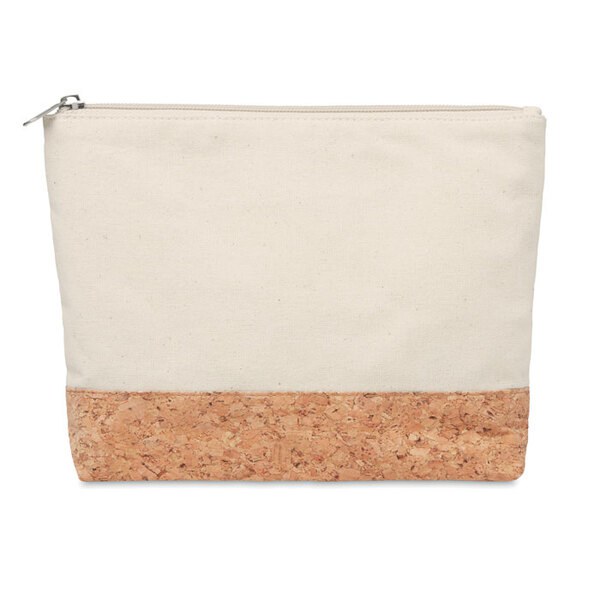 PORTO BAG Eco-Friendly Cork & Cotton Cosmetic Travel Bag - GiftRetail MO9817