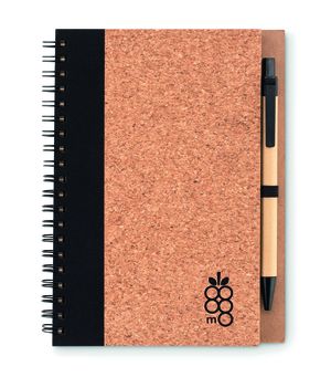 SONORA PLUSCORK Carnet en liège avec stylo