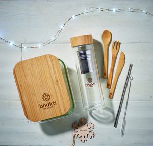 TUNDRA LUNCHBOX Lunchbox en verre et bambou