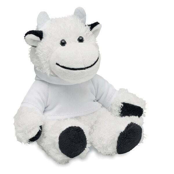 MANNY Peluche Vache avec Sweat à Capuche - GiftRetail MO6735