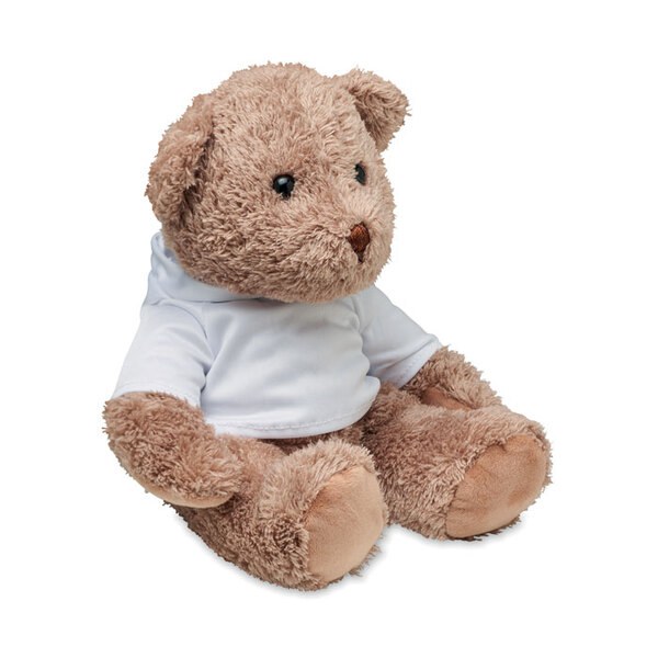 JOHN Grand Ours en Peluche avec Sweat à Capuche - GiftRetail MO6738