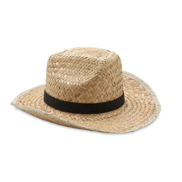 TEXAS Chapeau de cow-boy en paille - GiftRetail MO6755