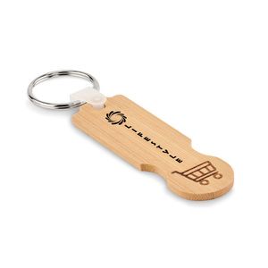 COMPRAS Porte-clés jeton en bambou