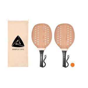 PALAS Set beach tennis en bois de ros