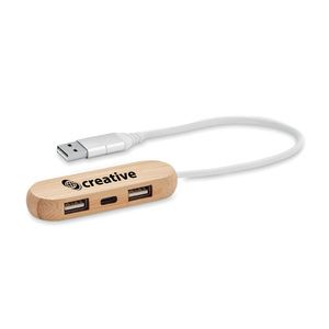 VINA C Hub USB 3 ports  câble 2 en 1