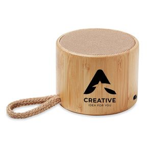 COOL Eco-Friendly Bamboo Wireless Speaker with SD Port