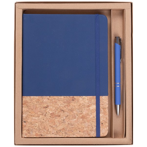 Goya 53590 - Ensemble carnet liège et stylo caoutchouc ECLIPSE