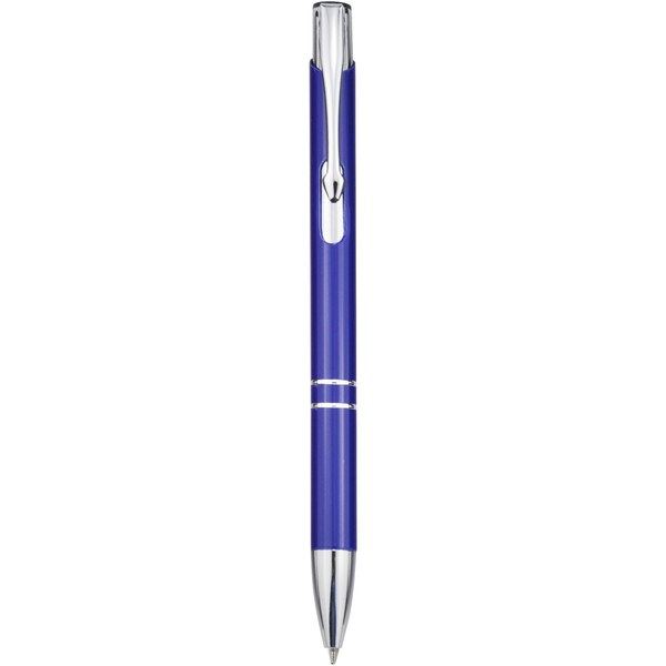 Stylo bille rétractable en aluminium Moneta (encre noire) - EgotierPro 107440