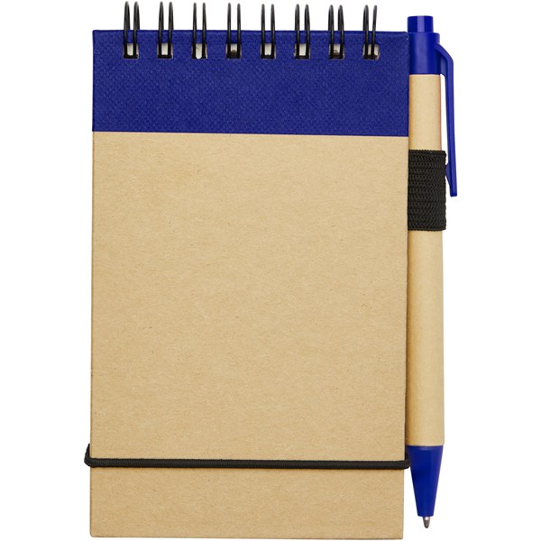 Bloc-notes recyclé format A7 avec stylo Zuse - EgotierPro 106269
