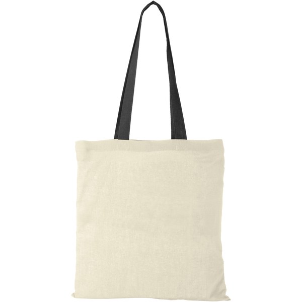 Nevada 100 g/m² cotton tote bag coloured handles 7L - EgotierPro 120131