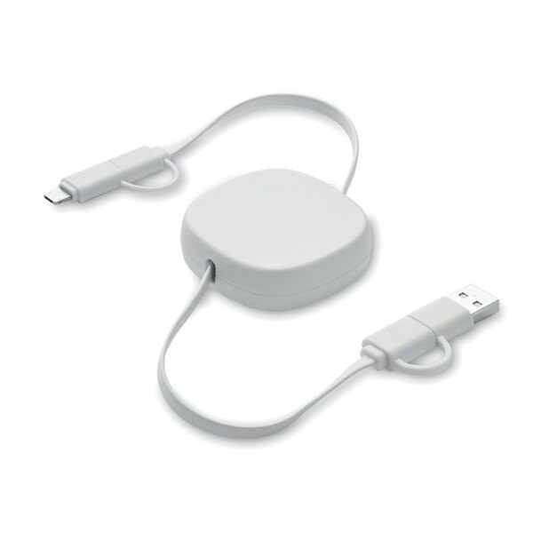 LINEA Câble de charge rétractable 60W - GiftRetail MO2425