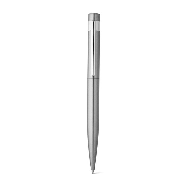 Ballpoint pen with stainless steel body (53% rSS) and clip - Egotier 91779