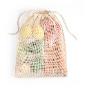 100% cotton bag (120 g/m²) with 100% cotton mesh on the front (100 g/m²) - Egotier 92935