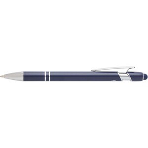 Stylo bille Kish avec finition argentée (encre bleue) - EgotierPro 107975