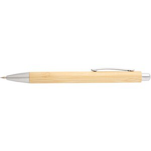 Oblys bamboo ballpoint pen and mechanical pencil set (black ink) - EgotierPro 107976