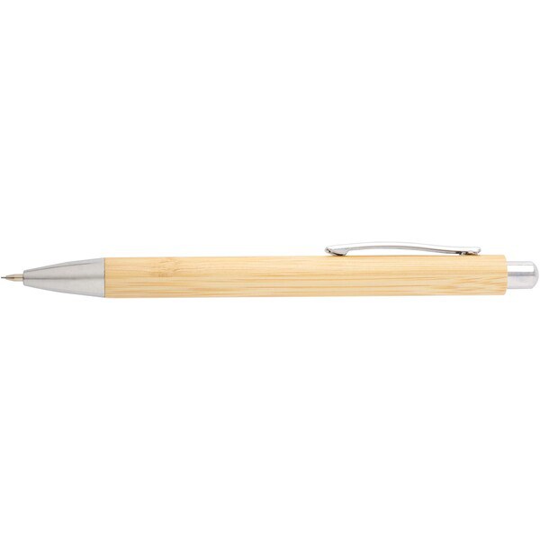 Oblys bamboo ballpoint pen and mechanical pencil set (black ink) - EgotierPro 107976