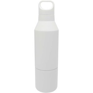 Bouteille isotherme Odessy de 600 ml en acier inoxydable recyclé RCS avec gobelet de 300 ml - EgotierPro 100840