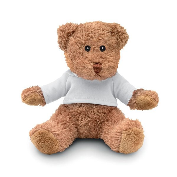 JOHNNY T Peluche ourson avec t-shirt - GiftRetail MO2594