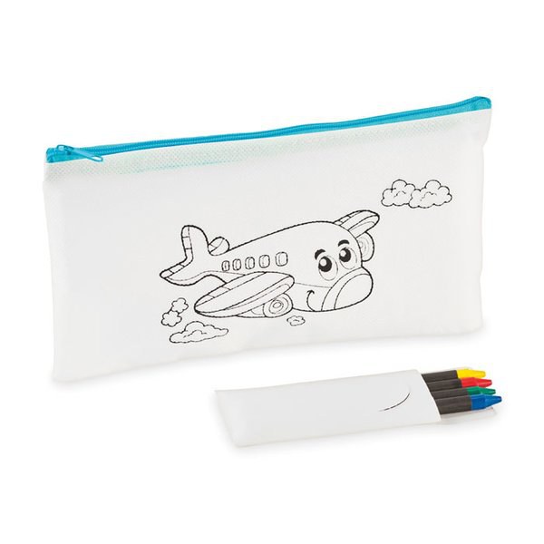 CRAY Trousse 4 crayons de couleur - GiftRetail MO2787