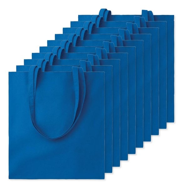 Pack de 10 GiftRetail MO9268 - COTTONEL COLOUR + Sac shopping coton 140gr/m²
