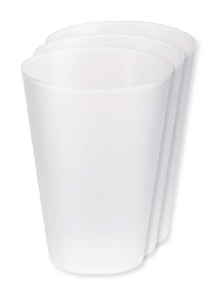 Pack de 3 GiftRetail MO6375 - FESTA LARGE Gobelet réutilisable 300ml