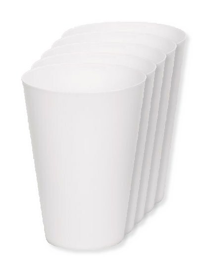 Pack of 5 GiftRetail MO6375 - FESTA LARGE - Eco-friendly and Reusable 300ml - Festival/Party Cup