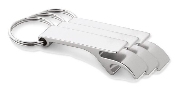 Pack de 3 Egotier 93151 - Porte-clés en aluminium avec ouvre-capsules