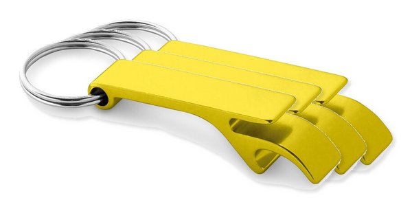 Pack de 30 Egotier 93151 - Porte-clés en aluminium avec ouvre-capsules