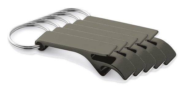 Pack de 50 Egotier 93151 - Porte-clés en aluminium avec ouvre-capsules
