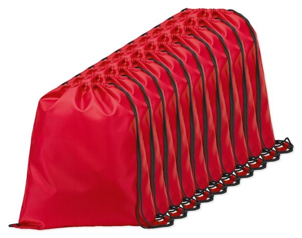 Pack of 10 Egotier 92910 - 210D drawstring backpack