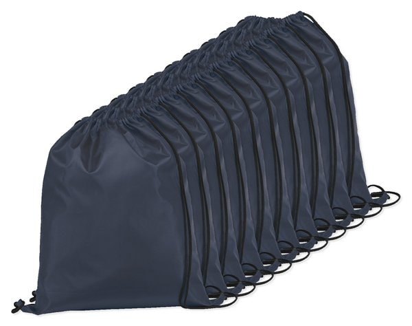 Pack of 10 Egotier 92910 - 210D drawstring backpack