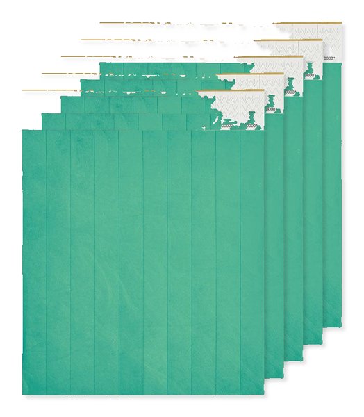 Pack de 5 GiftRetail MO8942 - TYVEK Bracelet TYVEK®