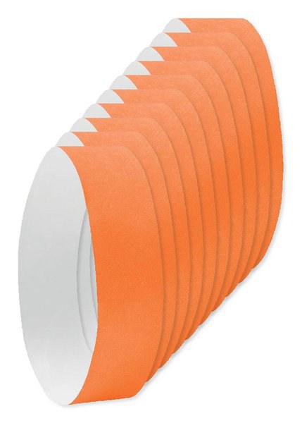 Pack of 100 GiftRetail MO8942 - Durable Tyvek Event Wristbands - Pack of 10
