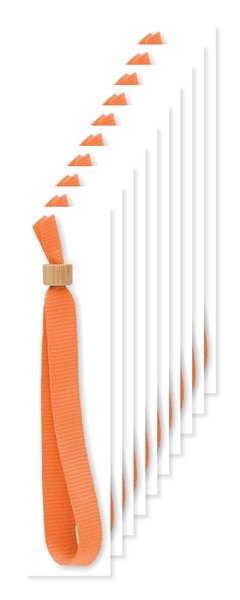 Pack of 10 GiftRetail MO6706 - FIESTA RPET Eco-Friendly RPET Polyester Event Wristband